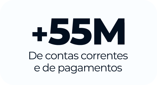 +55M De contas correntes e de pagamentos